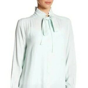 NWT Anthropology  RO & DE aqua green long sleeve top size Small (17)